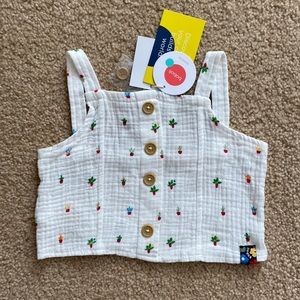 Cropped Printed Tank Top - Boboli